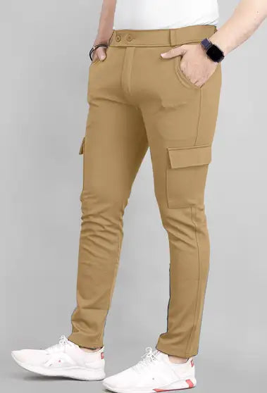 Men Lycra Cargos