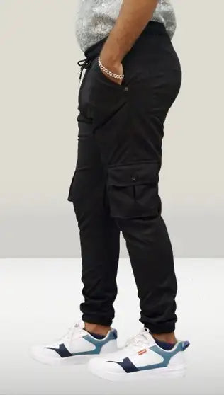 Men Cotton Blend Cargos