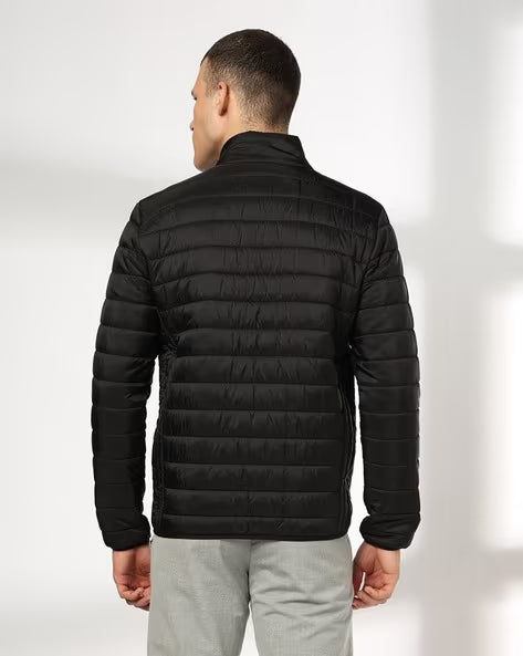 JOHN PLAYERS Men Slim Fit Turtleneck Puffer Jacket