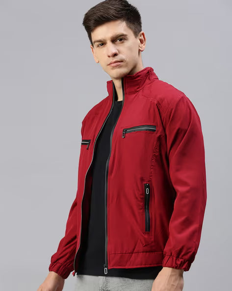 VOXATI Slim Fit Zip-Front Jacket