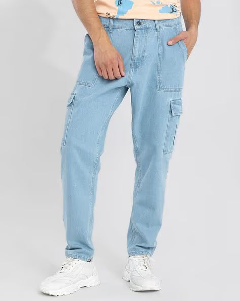 SNITCH High-Rise Jeans with Flap Pockets