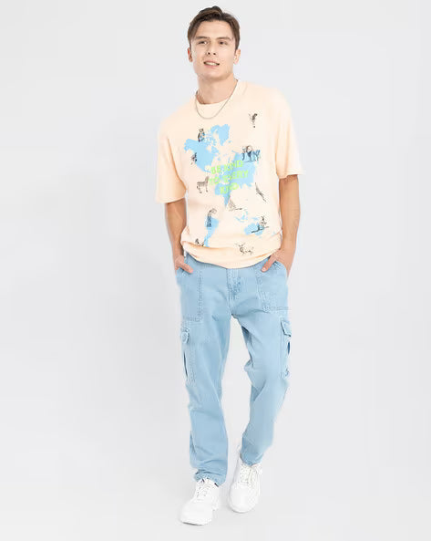 SNITCH High-Rise Jeans with Flap Pockets