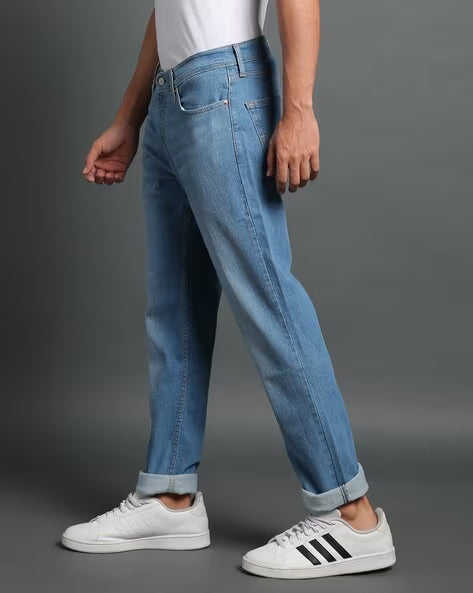 LEVI'S Men 511 Lightly Washed Slim Fit Mid-Rise Jeans