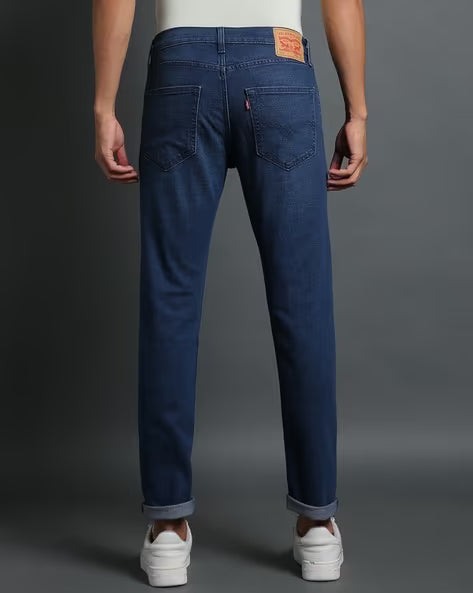 LEVI'S Men 512 Mid-Wash Slim Tapered Fit Mid-Rise Jeans