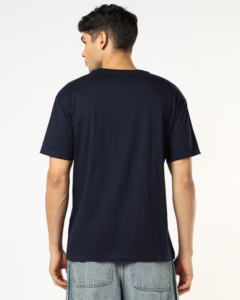 BUDA JEANS CO Relaxed Fit Crew-Neck T-Shirt with Graphic Print
