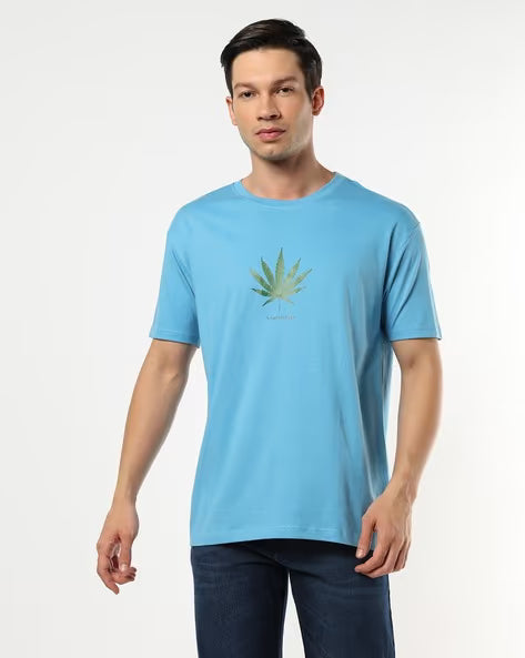 BUDA JEANS CO Graphic Print Regular Fit Crew-Neck T-Shirt
