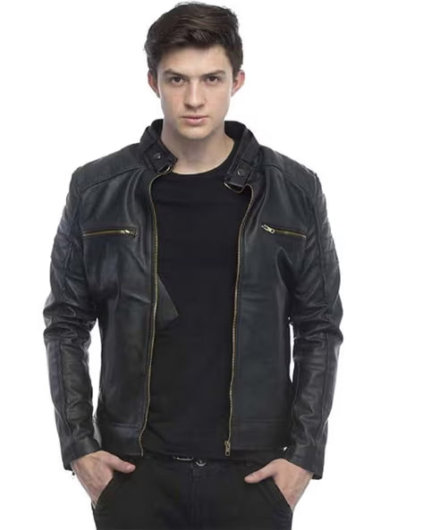 LEATHER RETAIL Men Bikers Jacket