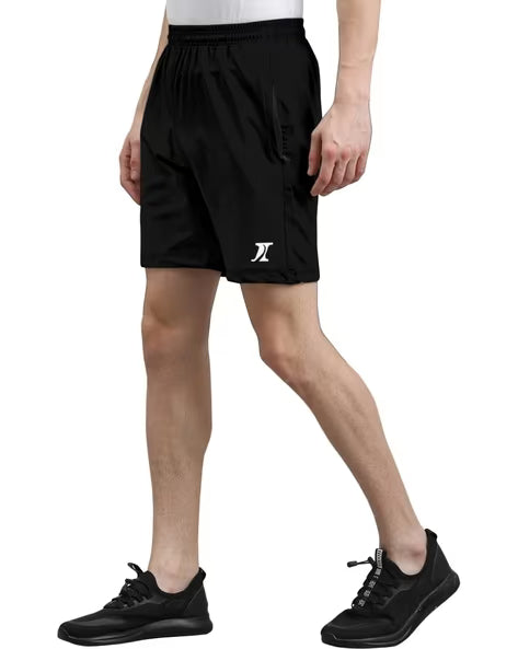 INDICLUB Men Flat Front Regular Fit Shorts
