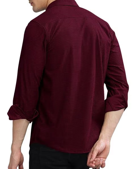 HOODLER Men Classic Regular Fit Shirt