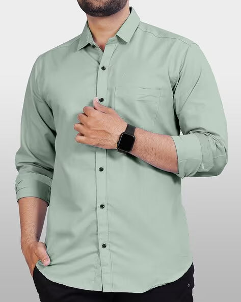 NEONOMAD Men Regular Fit Spread-Collar Shirt