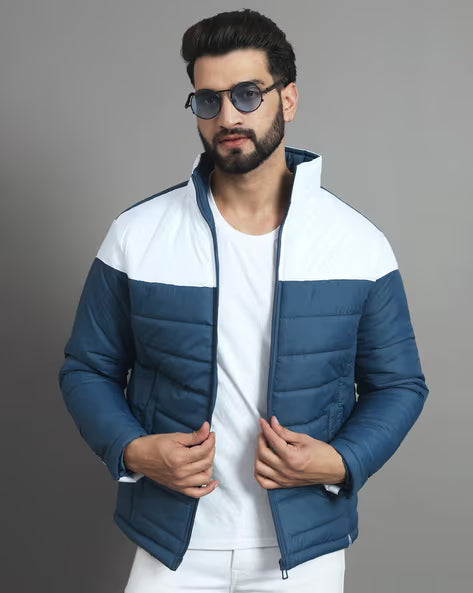 NEONOMAD Men Colourblock Regular Fit Puffer Jacket
