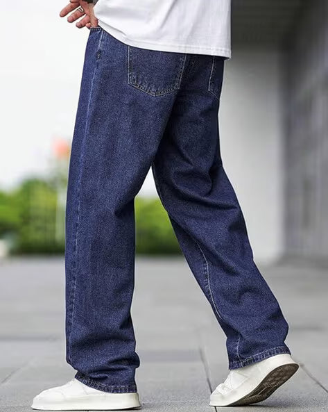 ALPHA TRIBE Men Mid-Rise Baggy Fit Jeans
