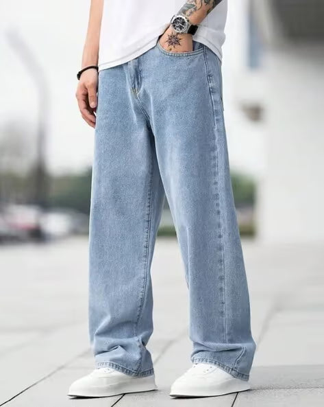 NEONOMAD Men Mid Rise Relaxed Jeans