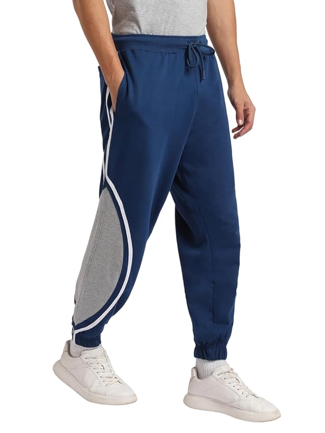 NOBERO Men's Relaxed Fit Mid Rise Jackson Oversized Joggers