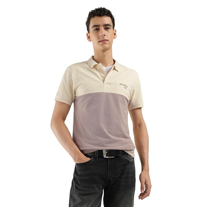 Levi's Men's Cotton Regular Fit Solid Polo T-Shirt