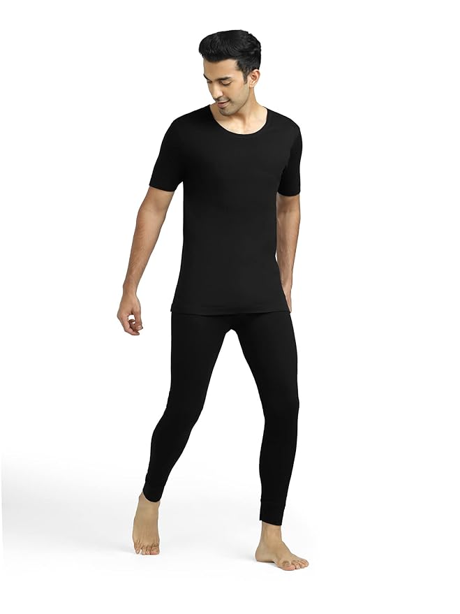 XYXX Men's Thermal Set | Antibacterial, Skin Friendly with Superior Heat Retention | Slim Fit Solid Alpine IntelliHeat Thermal Set