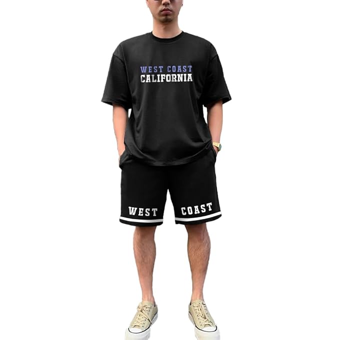 NOBERO Men's Cottonblend Solid Co-Ord Set