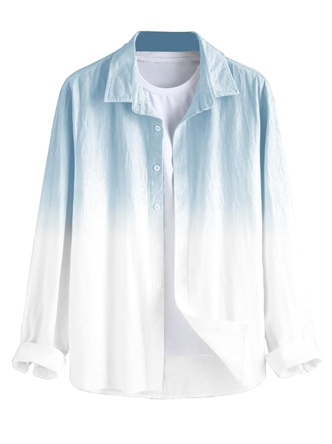 BE ACTIVE Men's Solid Slim Fit Cotton Casual Shirt || Men Stylish Shirt || Spread Collar & Full Sleeves