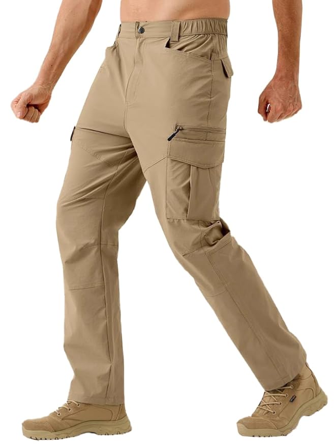 TOPLOT Men's Functional Straight-Fit Cargo Pants