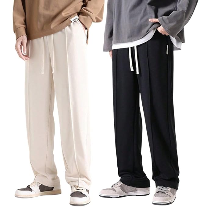 GRECIILOOKS Men's Lycra Cargo Track Pants – Loose Fit Joggers for Men | Korean Style Travel & Lounge Wear with Pockets