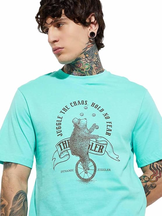 Max Men's Regular Fit T-Shirt (CABC25S0905BT_Blue