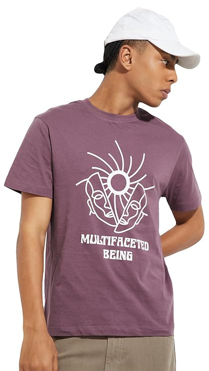 Max Men Cotton Regular Fit URB_N Printed T-Shirt