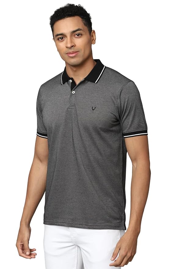 Allen Solly Men's Cotton Solid Regular Fit Polo Shirt
