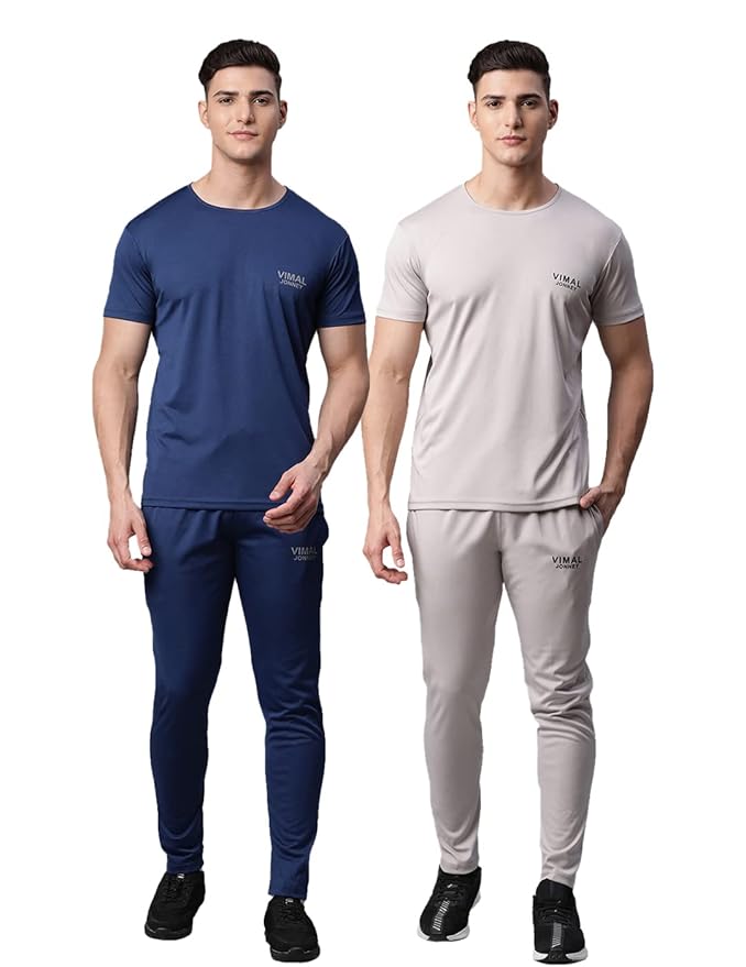 Mack Jonney Dryfit Solid Lycra Tracksuit Co-ord Sets for Men