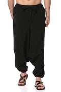 Aatman One Size Men's Eco-Friendly Cotton Harem Pants | Fits Waist Size 28 to 36 Inches