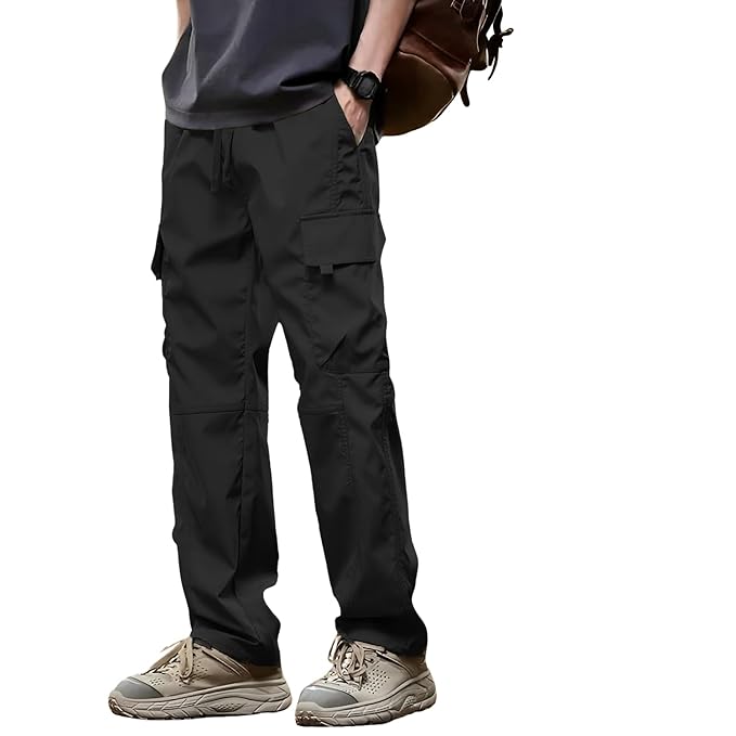 Lymio Men Cargo || Cotton Cargo Pants for Men || Regular Fit High Rise Solid Pants
