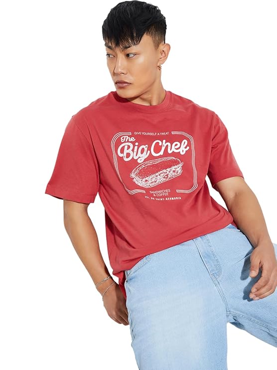 Max Men's Printed Regular Fit T-Shirt