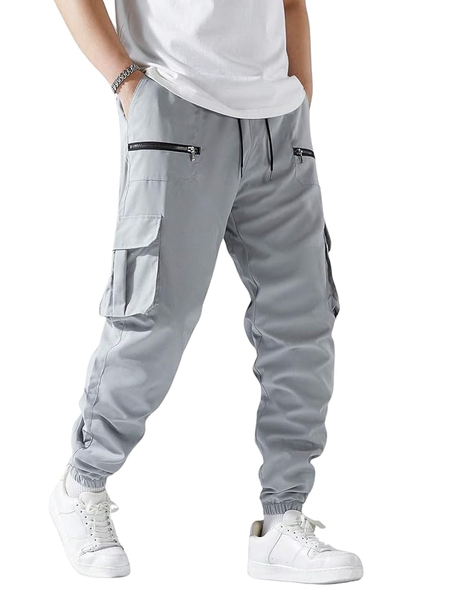 Lymio Men Cargo || Cotton Cargo Pants for Men || Regular Fit High Rise Solid Pants