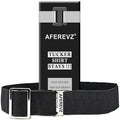 AFEREVZ® Tucker Shirt Stay Belt with Anti-Slip Technology, Elastic Formal Garter With Adjustable Size And Stretchable Material, for Office and School Wear For Men And Women (Black)