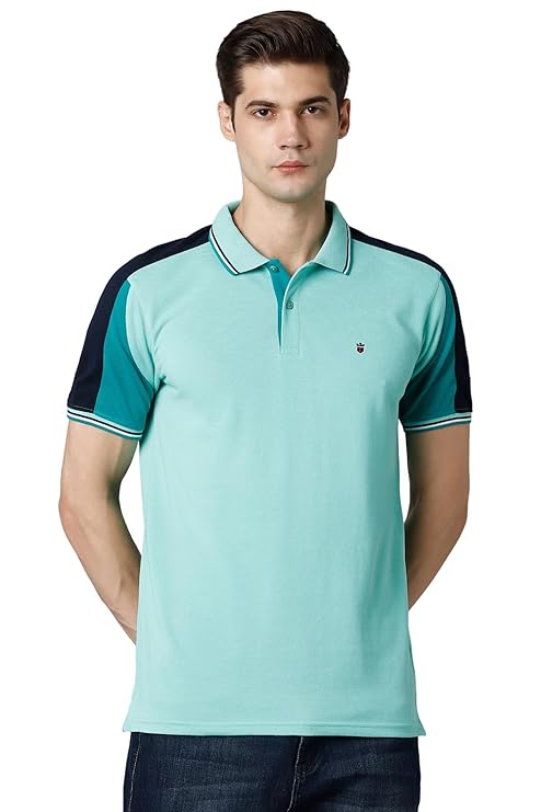 Louis Philippe Men's Cotton Solid Slim Fit T-Shirt