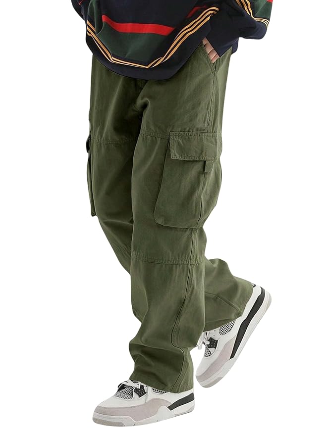 Lymio Men's Regular Fit Low Rise Cargo || Cargo Pants Cotton || Cargos