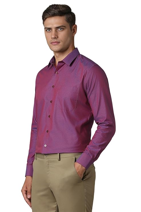 Louis Philippe Men's Solid Slim Fit Shirt