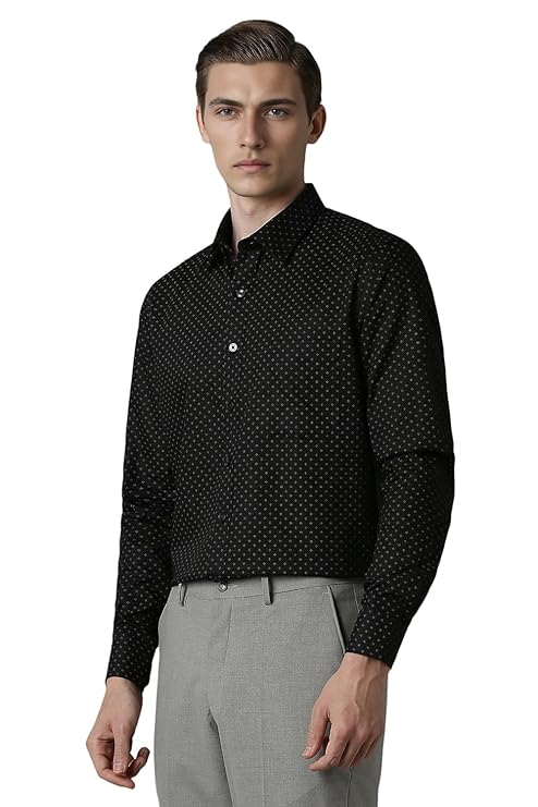 Louis Philippe Men's Cotton Slim Fit Shirt