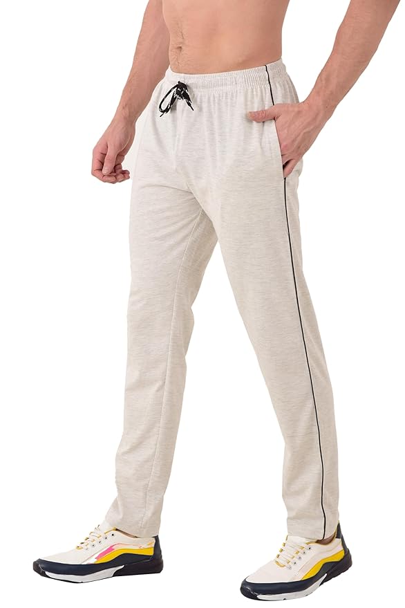 RELIGHT WEARS Cotton Track Pant for Men | Lower for Man | Comfortable Lower Men with Zip Pocket for Gym, Sports & Casual Wear