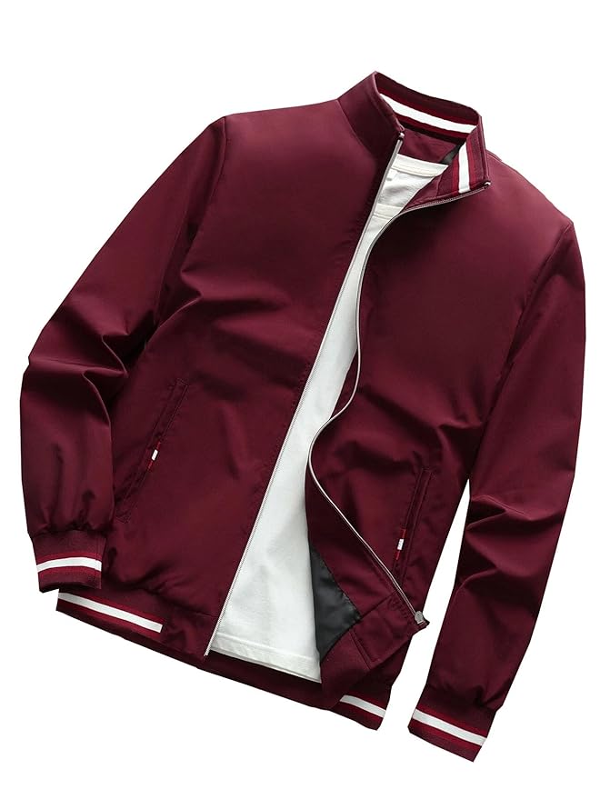 TAGAS Men's Regular Fit Zip-Up Casual Jacket for MENS || Bomber Jacket for Men || Latest Stylish Jacket For Men ||Men's Regular Fit Zip-Up Casual jacket|| bomber jacket for men