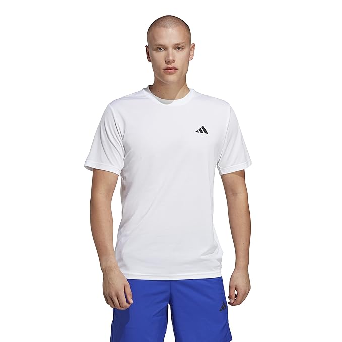 adidas Men Polyester Geometric Regular Fit T-Shirt
