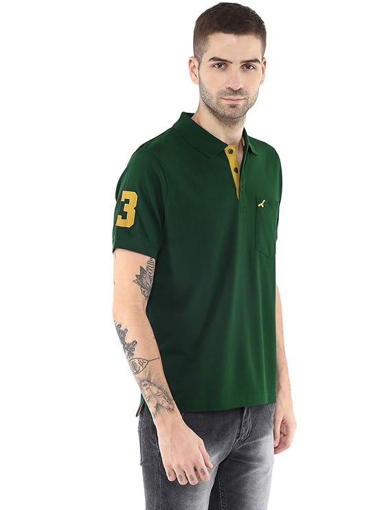 AMERICAN CREW Men's Polo T-Shirt with Pocket Tshirts