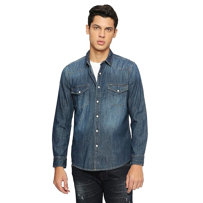 Pepe Jeans Men's Cotton Regular Fit Shirt