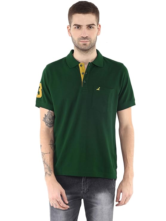 AMERICAN CREW Men's Polo T-Shirt with Pocket Tshirts