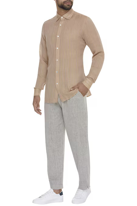 Urvashi Kaur  Grey Cotton Pants