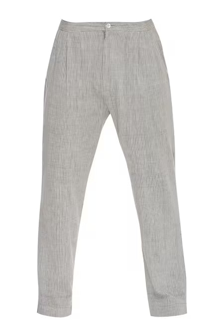Urvashi Kaur  Grey Cotton Pants