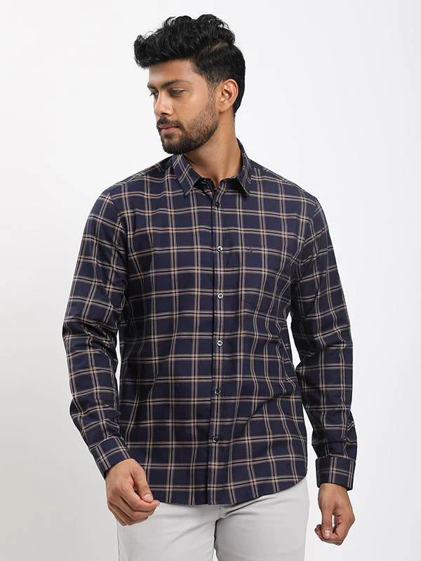 Men Checked Full Sleeve Cotton Shirt