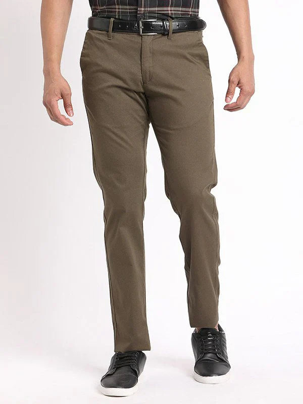 Men Brooklyn Fit Cotton Stretch Trouser