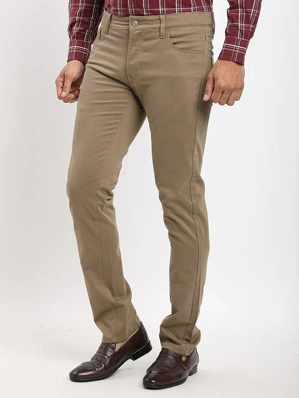 Men Brooklyn Fit Cotton Stretch Trouser