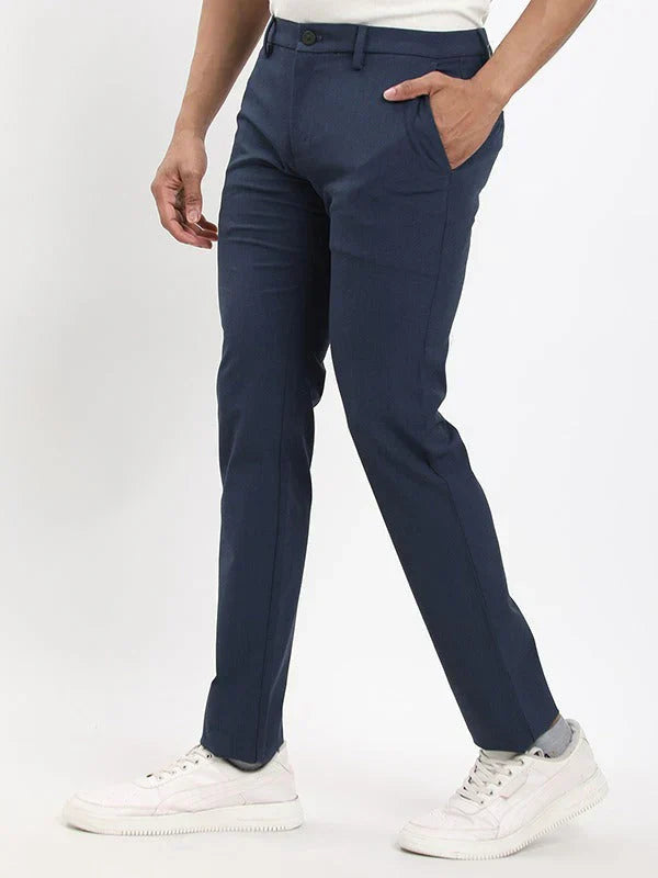 Men Urban Fit Polyester Blend Trouser