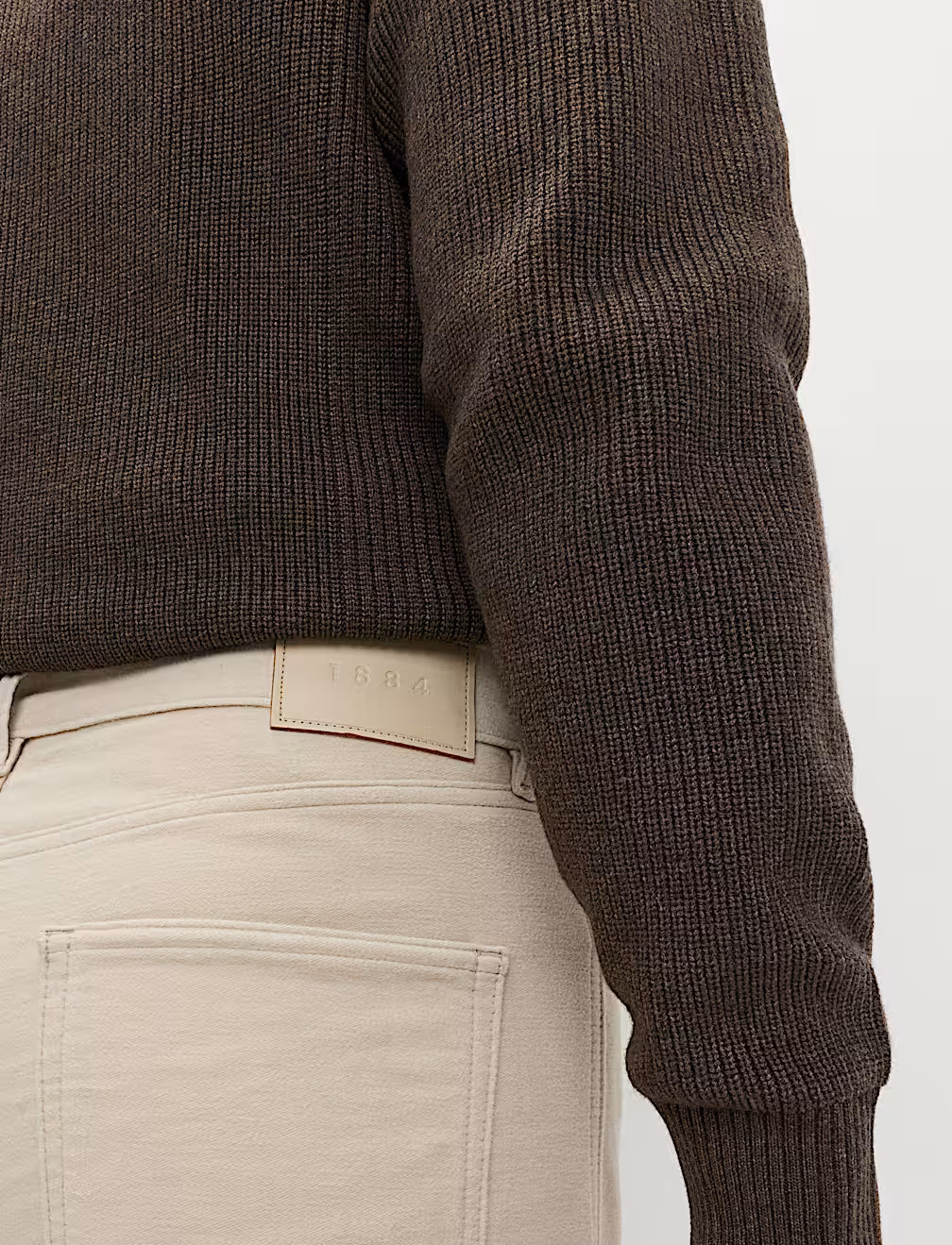 Regular Fit Italian Moleskin 5 Pocket Trousers